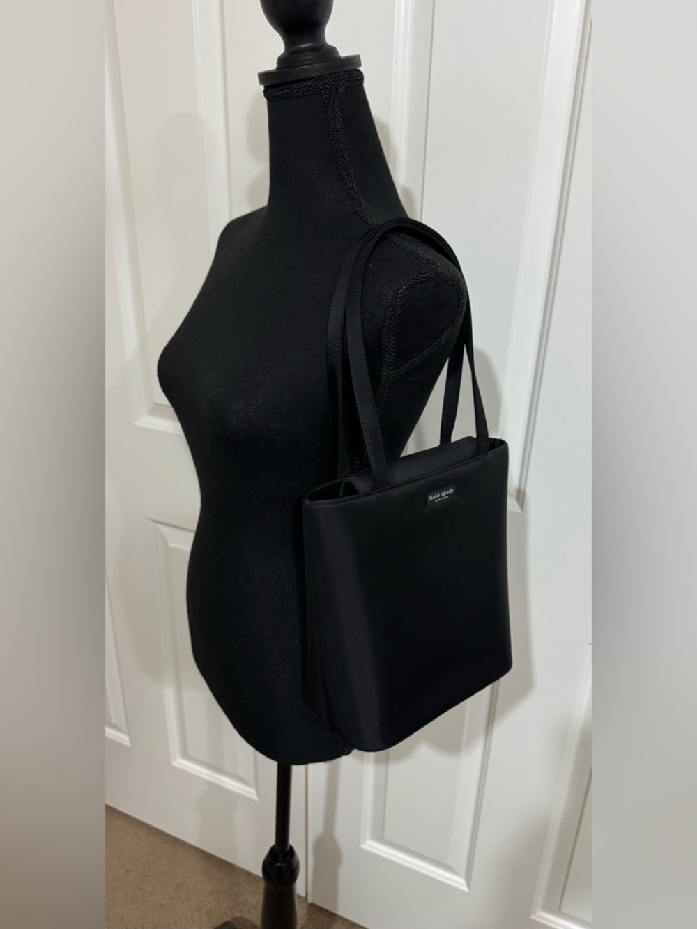 Kate Spade Caroline Black Nylon Small Tone